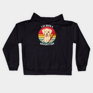 ive been a naughty boy - retriever Kids Hoodie